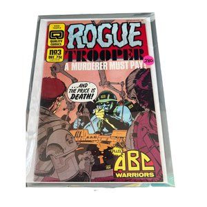 Vintage Rogue Trooper Quality Comics Murderer Must Pay #3 80s